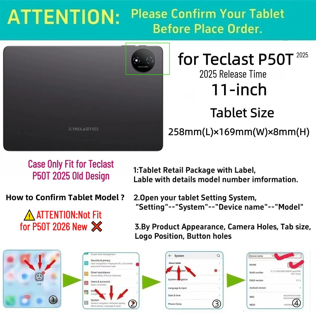 غطاء ذكي لجهاز Teclast P50T 20 - مراجعة Teclast Tablet Accessories وسعره