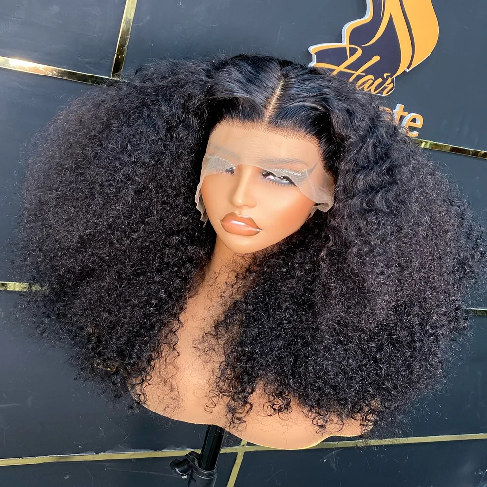 250 Densidad 13X4 Bob Birmano Pelucas rizadas rizadas Cabello humano 100 Jerry Peluca rizada HD Frontal de encaje Sin cola Frontal Onda profunda Multi parte