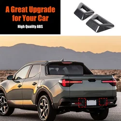 Per Hyundai Santa Cruz 2022 + ABS stile fibra di carbonio auto posteriore fendinebbia cornice copertura decorativa accessori per la modifica esterna