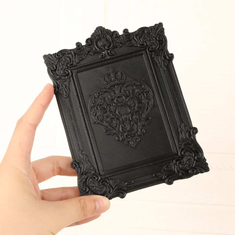 Cross-Border Dark Gothic Carved Crown Heart Decorative Frame for Retro Home Wall Decoration - view 2