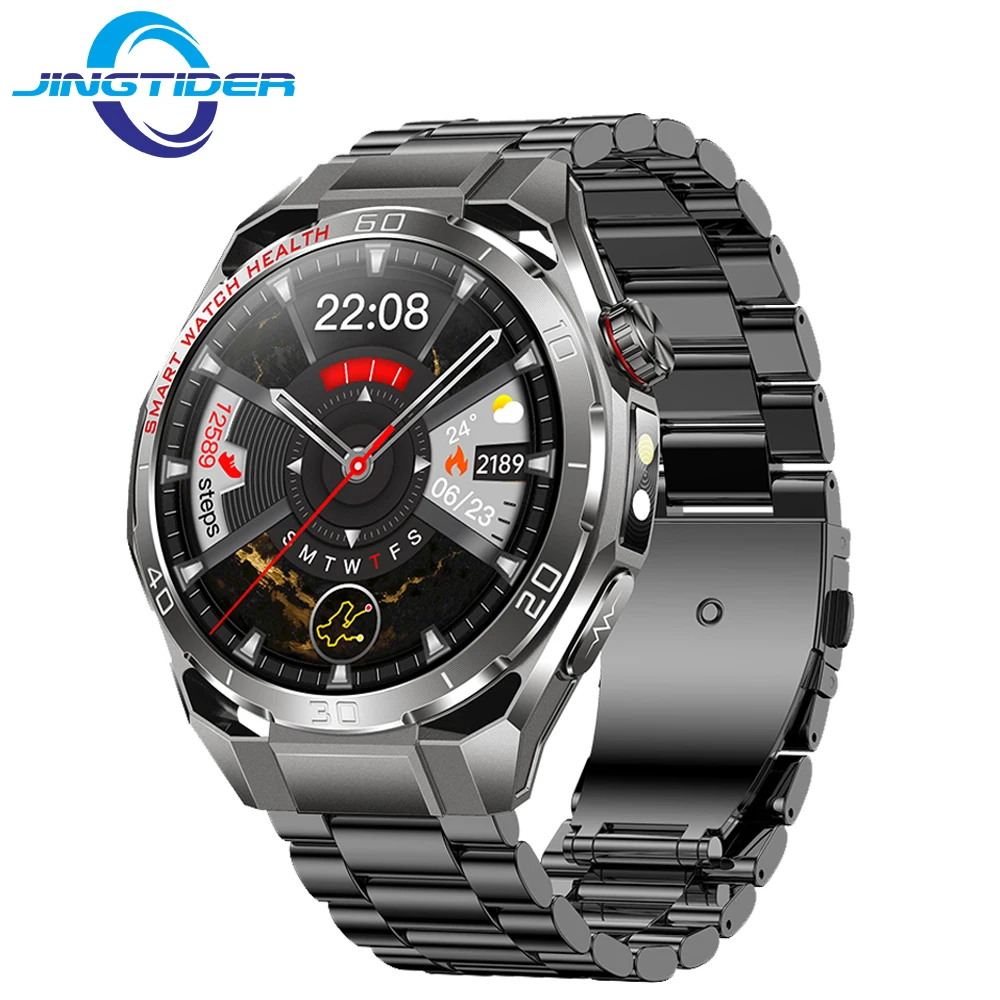 

Умные часы TK40 с AMOLED-экраном 1,47 дюйма для мужчин и женщин: мониторинг здоровья (ЭКГ, электродермальный анализ), SOS, звонки по Bluetooth, для спорта и активного отдыха