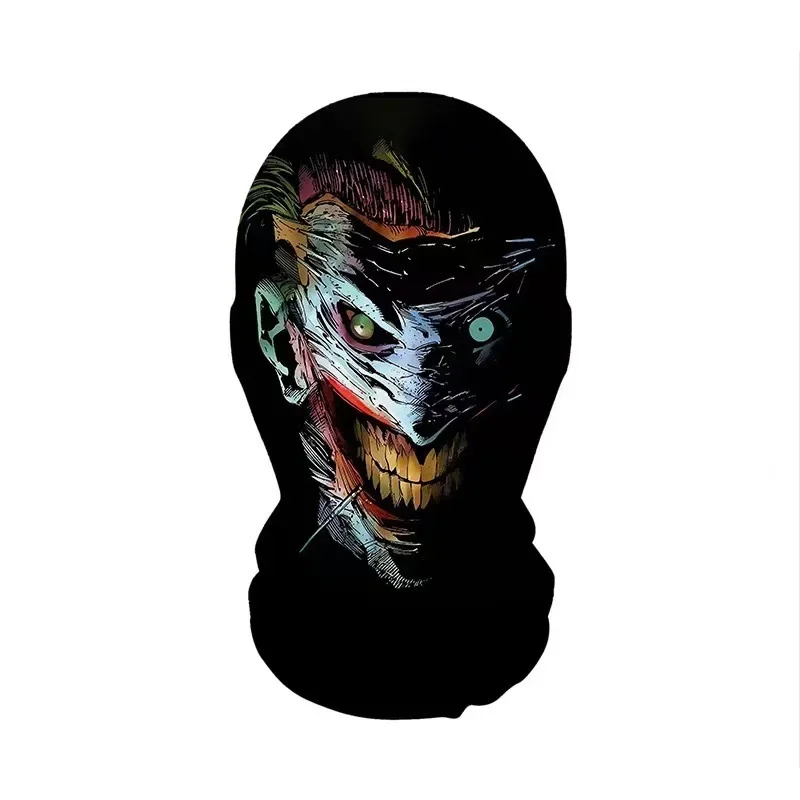 Halloween Skelett Maske elastische Mesh Kapuze gruselige Party Cosplay Prop atmungsaktive Gesichtsbedeckung Kapuze