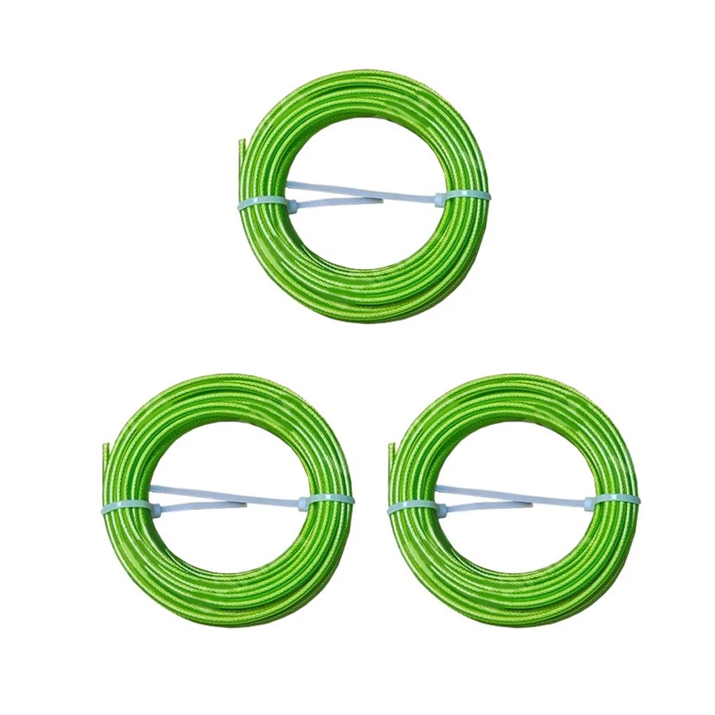 Steel Wire Reinforced Nylon Trimmer Line for Lawn Care Tools Compatible with Most String Trimmers 5 Meter Pre Coiled Cord