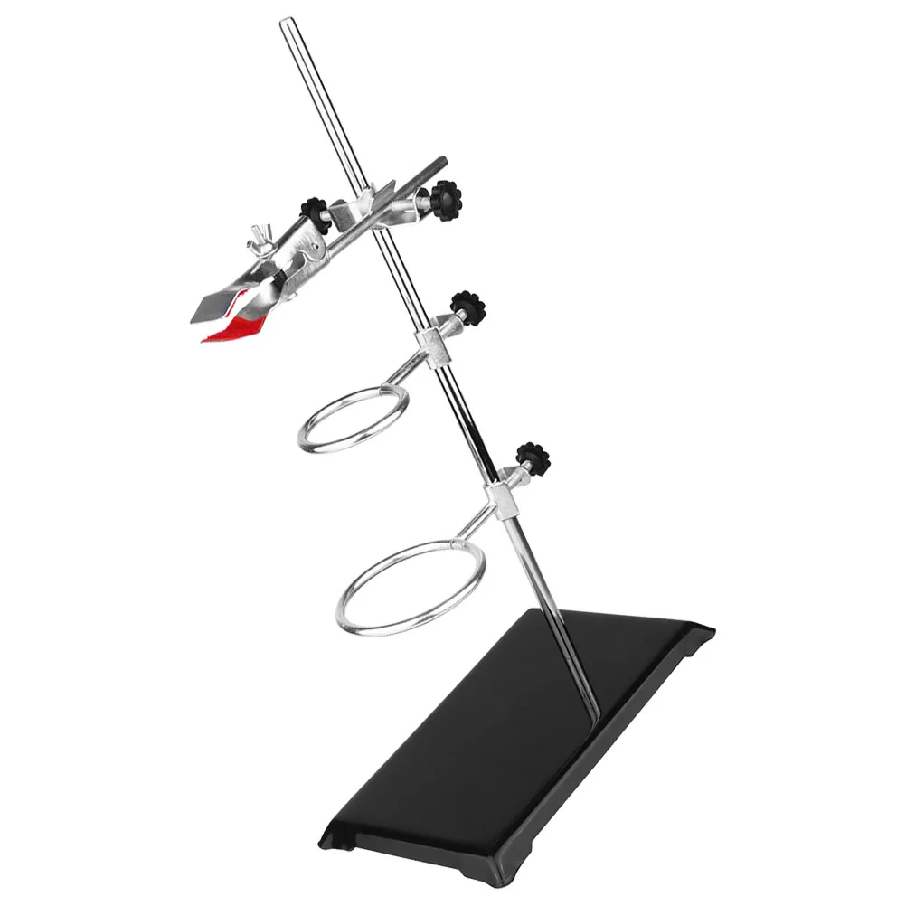 

Laboratory Stand Iron Bracket Set Chemical Experiment Test Tube Clamp Ring Holder Flask Funnel Lab Metalware Supporting