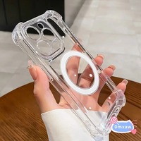 Shockproof Transparent Magnetic Phone Case For Vivo X90 X80 X70 X60 X50 Pro+ Lite V30 V29 V27 V25 Pro V29E V27E V25E V23E Cover