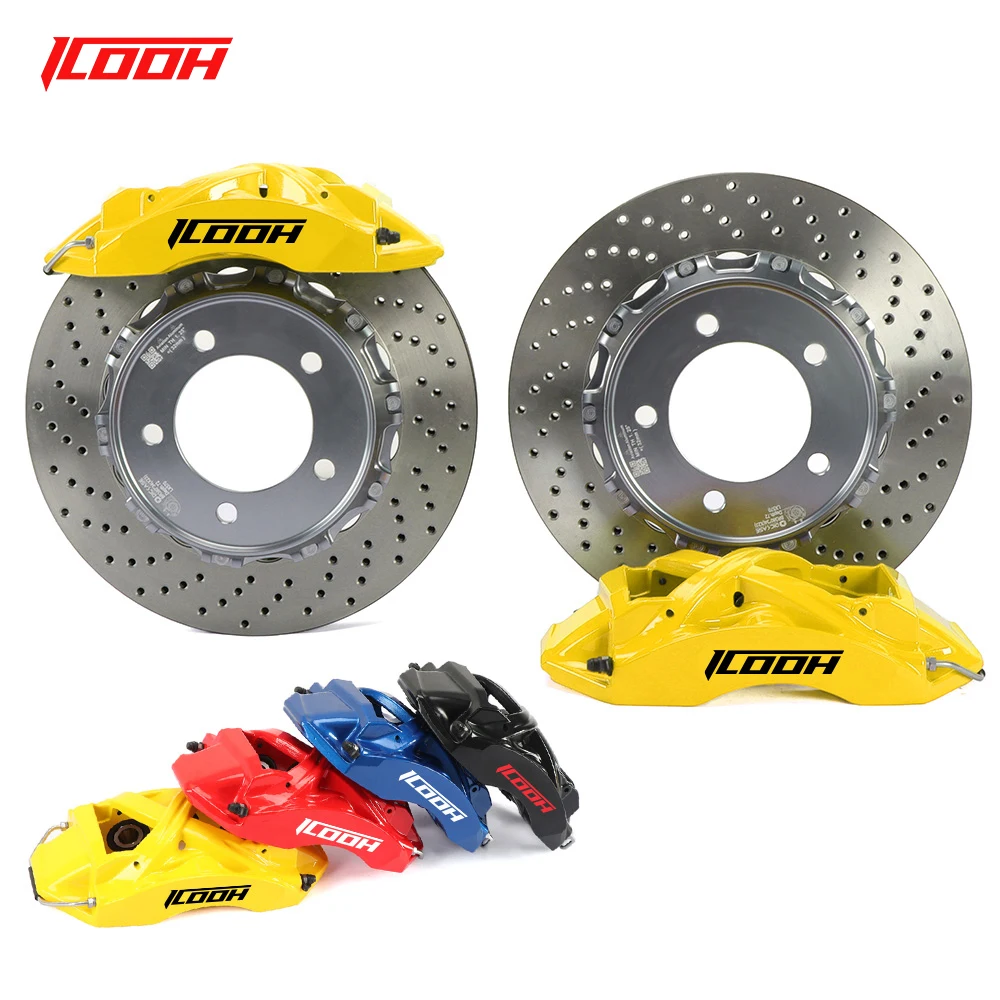 

ICOOH Customize 6 Pot Brake Caliper Kits with Drilled Disc Rotor Auto Part for Chevrolet Camaro RS Malibu XL