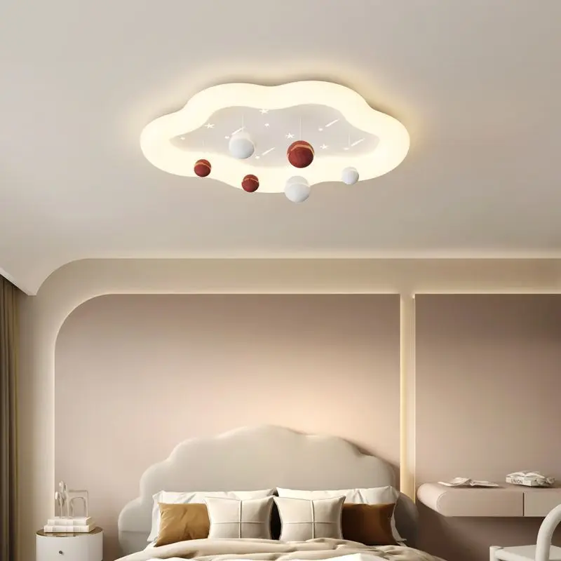 

Nordic Led Cream Minimalist Ceiling Lamp Dimmable Acrylic for Bedroom Light Protection Children's Room Light Household Fixture