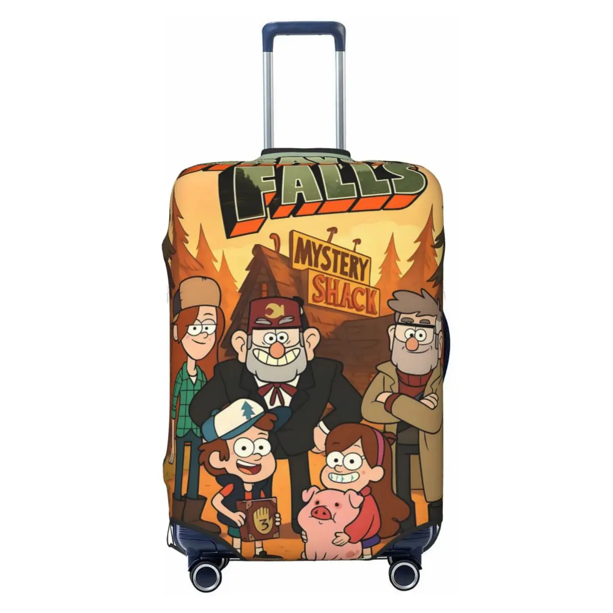

Защитный чехол для багажа Gravity Falls, забавный классический принт, модная пленка, дорожный чемодан, защитный чехол для 18-32 дюймов