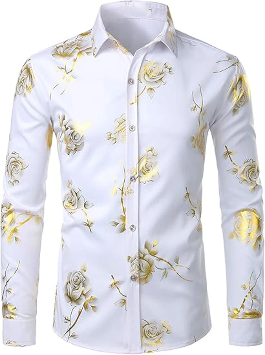 مضحك الرجال قميص عيد الميلاد سانتا كلوز طويلة الأكمام زر أسفل قميص هاواي عطلة عيد الميلاد قميص عطلة حزب في الهواء الطلق #5