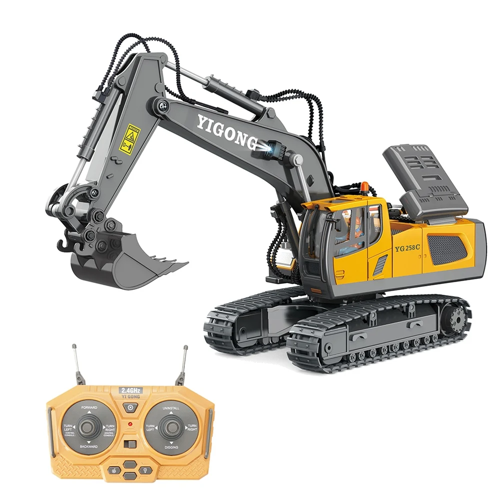 2.4G Wireless RC Excavator Remote Control RC Truck Crawler Truck Electric Engineering Vehicle