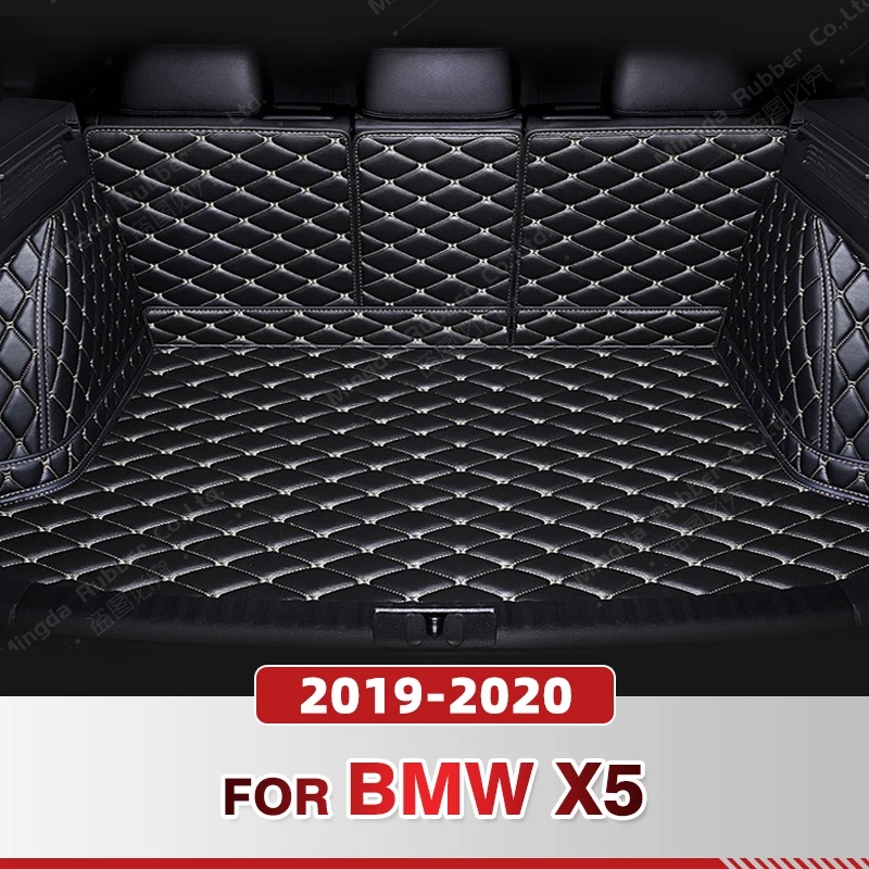 

Auto Full Coverage Trunk Mat For BMW X5 5-Seat 2019 2020 Leather Car Boot Cover Pad Cargo Liner Interior Protector Accessories