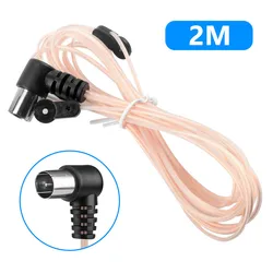 Dipole Antenna Indoor Aerial HD Radio T Shape Male/ Female PAL Connector 75 OFM Use For FM Radio Stations Indoor