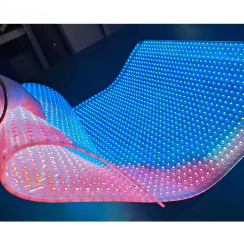 P6 P10 HD Full Color Excellent Quality  High Transparent Led Film Screen Flexible Advertising Screen for Store Window Glass