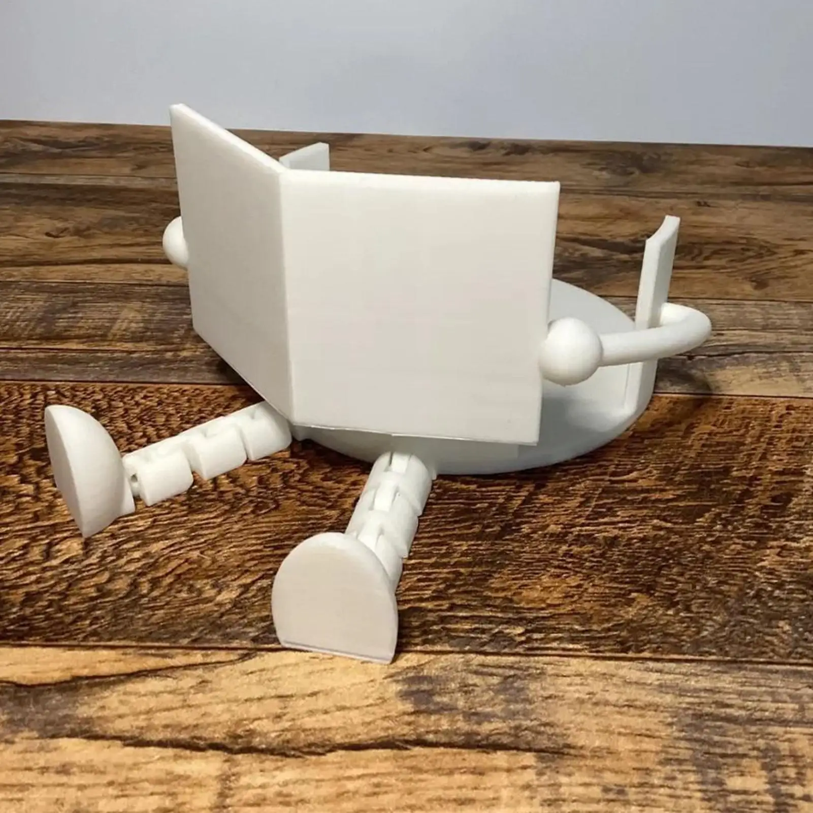 Toilet Paper Holder Stand 3D Printed Reading Funny Cute Napkin Stand Bathroom Toilet Paper Holder for Bathroom Kitchen RV Travel view 6