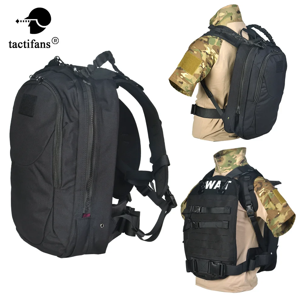 Tactical Ballistic Backpack Concealed Armor Rapid Response Pack Laser Cut Molle Webbing Paintball Bulletproof Hunting Vest