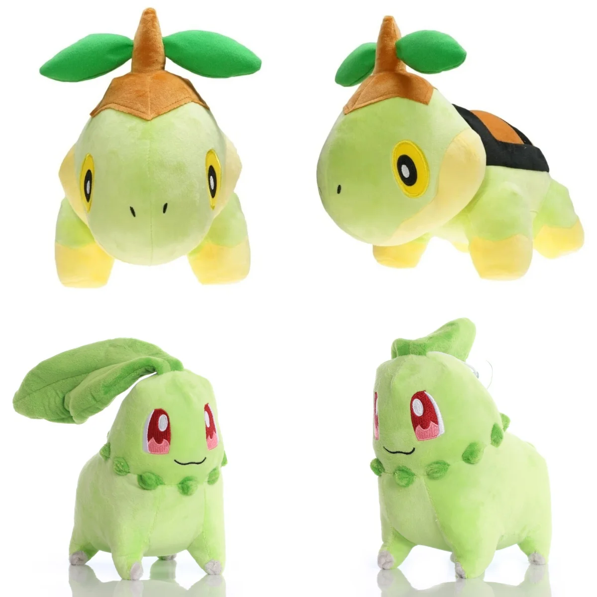 Mainan boneka Anime Chikorita Turtwig mewah Pokemon koleksi mainan hobi koleksi hadiah ulang tahun Natal anak-anak