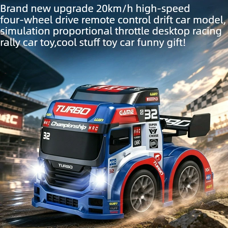 Cool Stuff Toy Car Funny Gift-Kawaii High-speed 4WD Rc Drift Car,Remote Control Car Toy,Desktop Racing Mini Rc Car,Toys for Kids