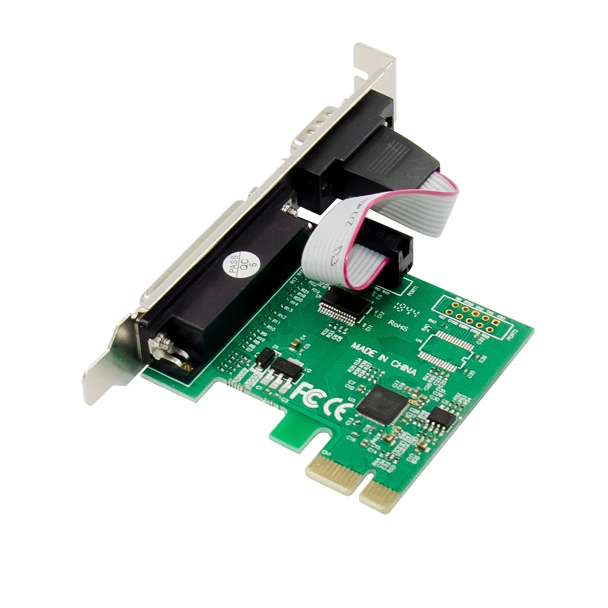Expansion Card ST329 PCIe X1 AX99100 1S1P Industrial RS232+LTP Control Multifunction Convenient Expansion Card