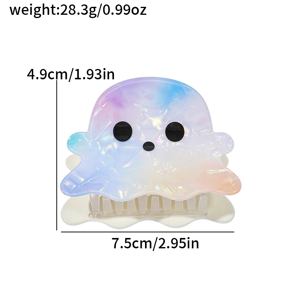 مشبك شعر على شكل شبح كرتوني، زينة شعر محببة لطيفة للاستخدام اليومي، دبابيس شعر لتثبيت الشعر