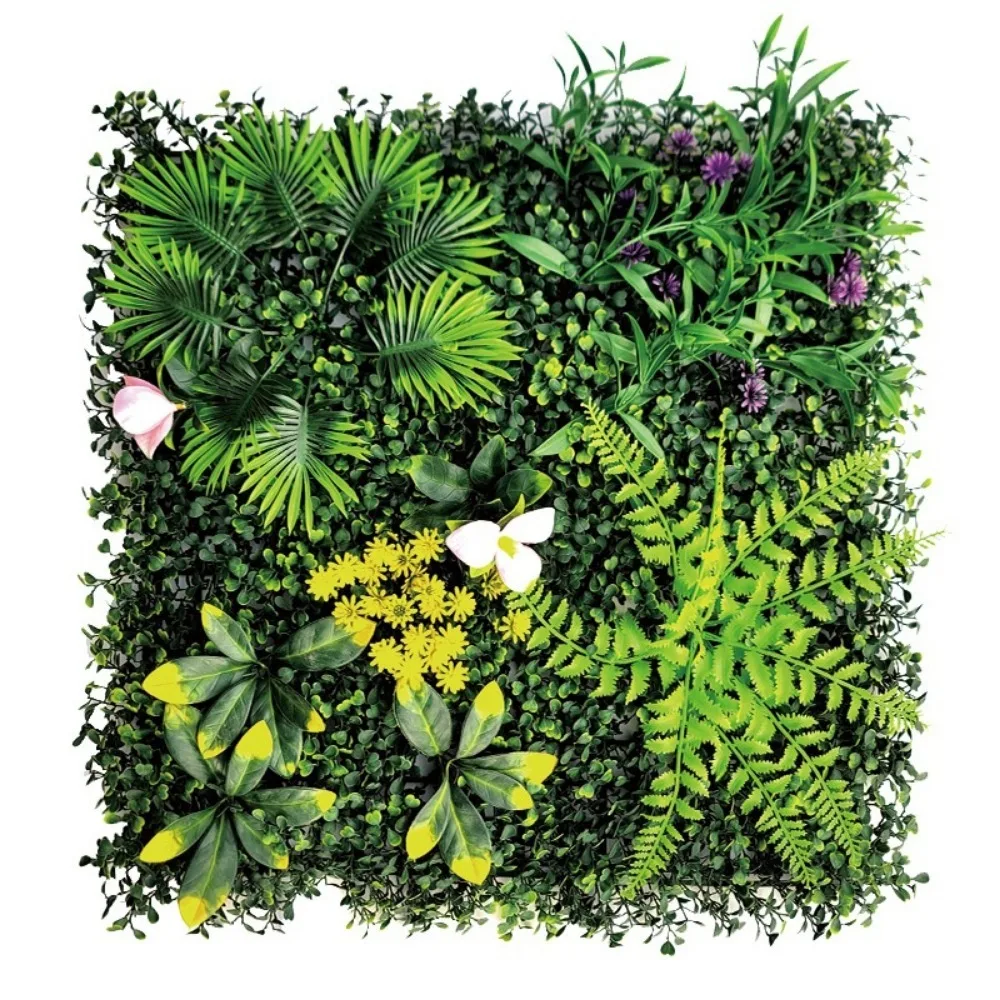 

1pc 50cm Artificial Grass Simulated Plant Wall Background Decoration Wedding Plastic Fake Flowers Mall Image Wall Fake Lawn