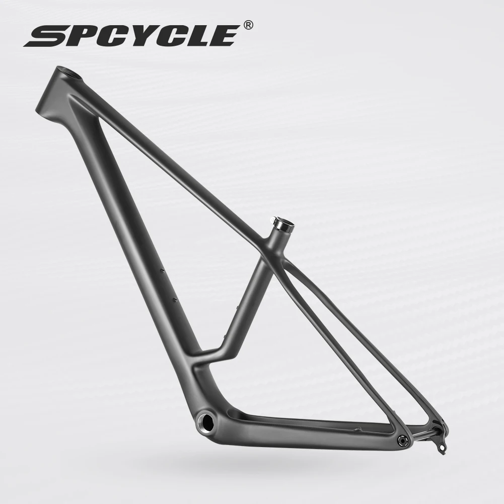 Spcycle M08 T1000 الكربون MTB الإطار 29er السفر 110 مللي متر BSA 73 مللي متر أنبوبة رأسية زاوية 67 °   إطار كربون للدراجة الجبلية بتصميم هندسي حديث 29