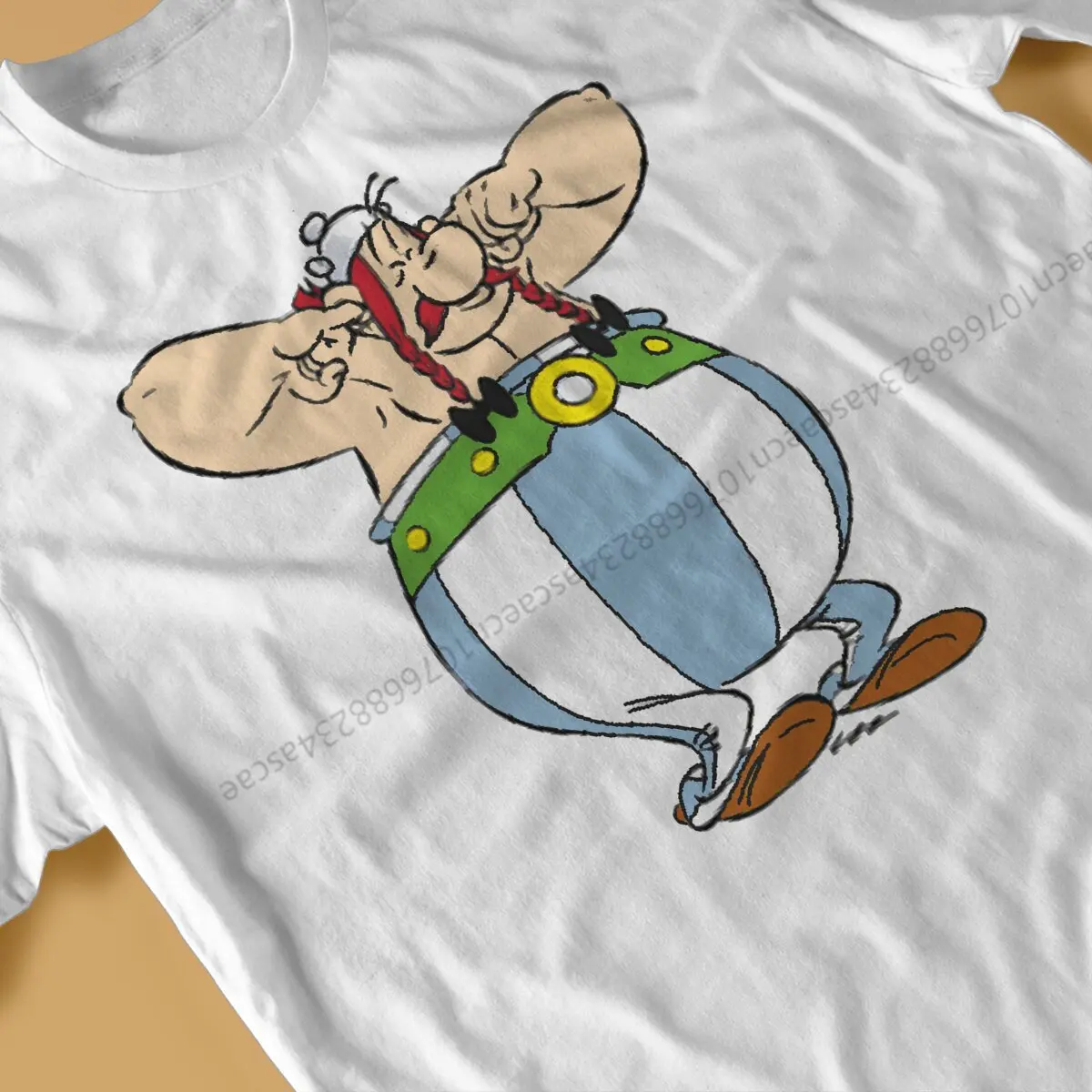 تي شيرت أستريكس وأوبيليكس تي شيرت رجالي من القطن ملابس الشارع