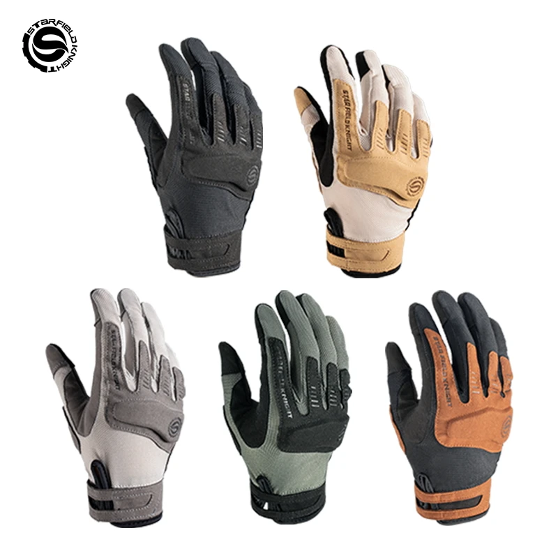 SFK Men's Motorcycle Gloves Summer Mesh Breathable Anti-slip Wear-resistant Riding Protection Touch Screen Equipment Accessories