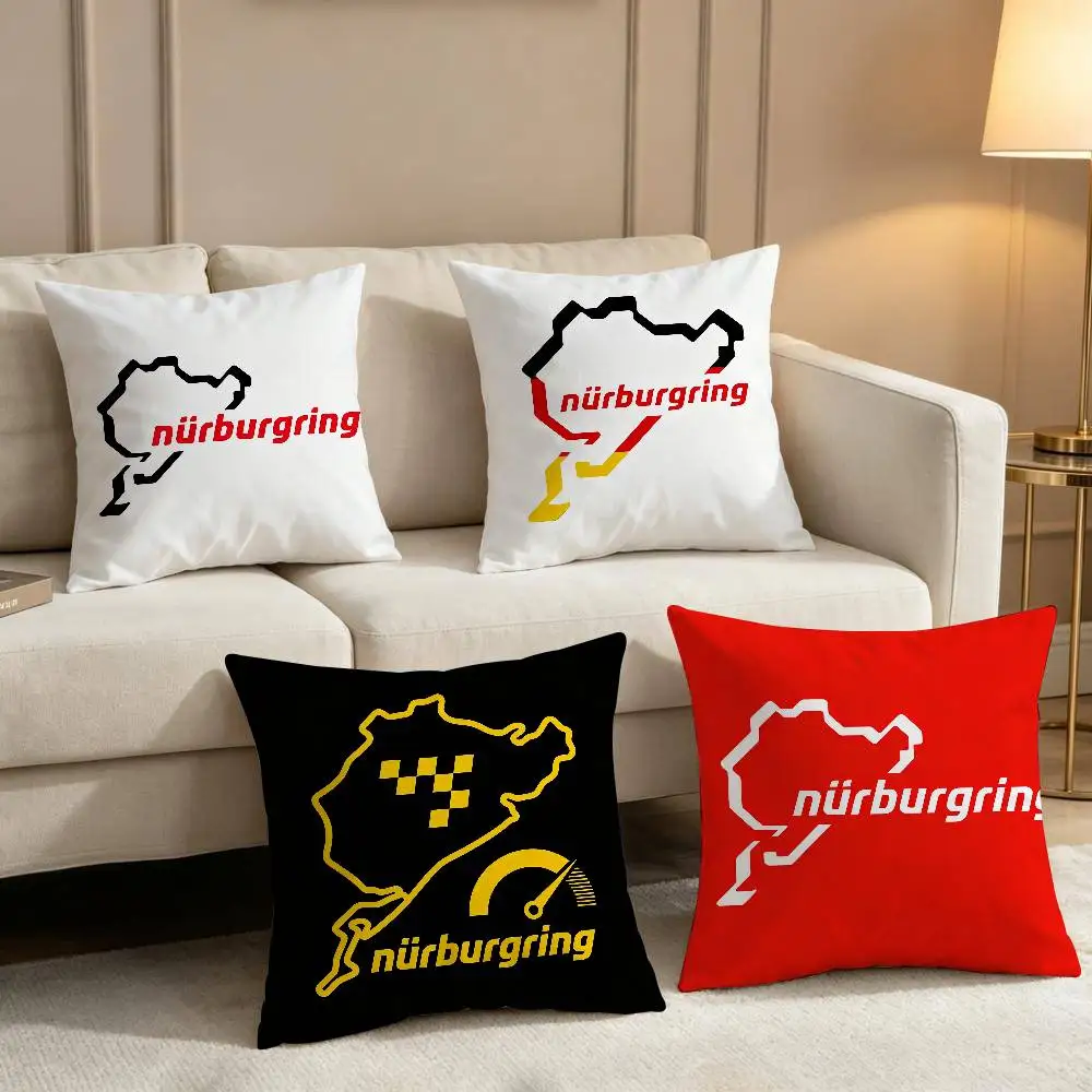 Nurburgring Sport Car Comfortable soft Fashion Pillow Case Sofa Living Room Home office Decor With Europe