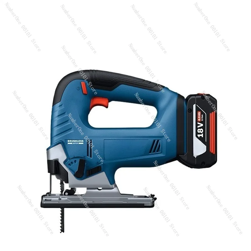 Portable 18V Brushless Cordless Jigsaw Multifunction Woodworking Handheld Cutting Power Tool Variable Speed Orbital Saw