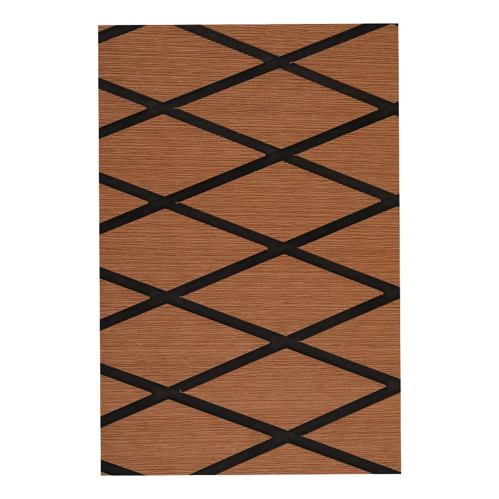 Boat Teak Decking Sheet Cruise Deck Sound Insulation Foam Mats Faux Mat
