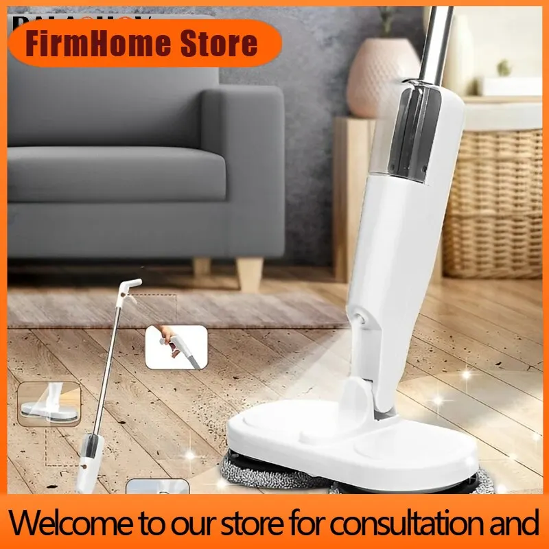 FirmHome StoreWireless Electric Spin Mop Cleaner Automatic 2 In 1 Wet & Dry Home Cleaner Car Glass Ceiling Door Windows Floor Sc