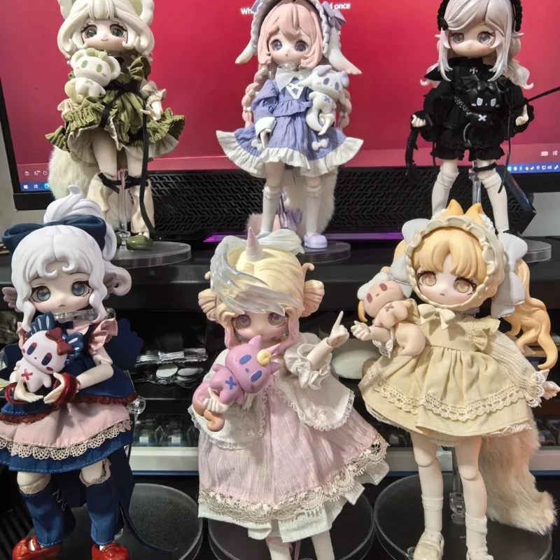 

Lulu Elf Story Series слепая коробка милая аниме-фигурка Luluelf 1/12 BJD подвижная кукла-сюрприз сумка Mystery Box настольный декор игрушки подарок