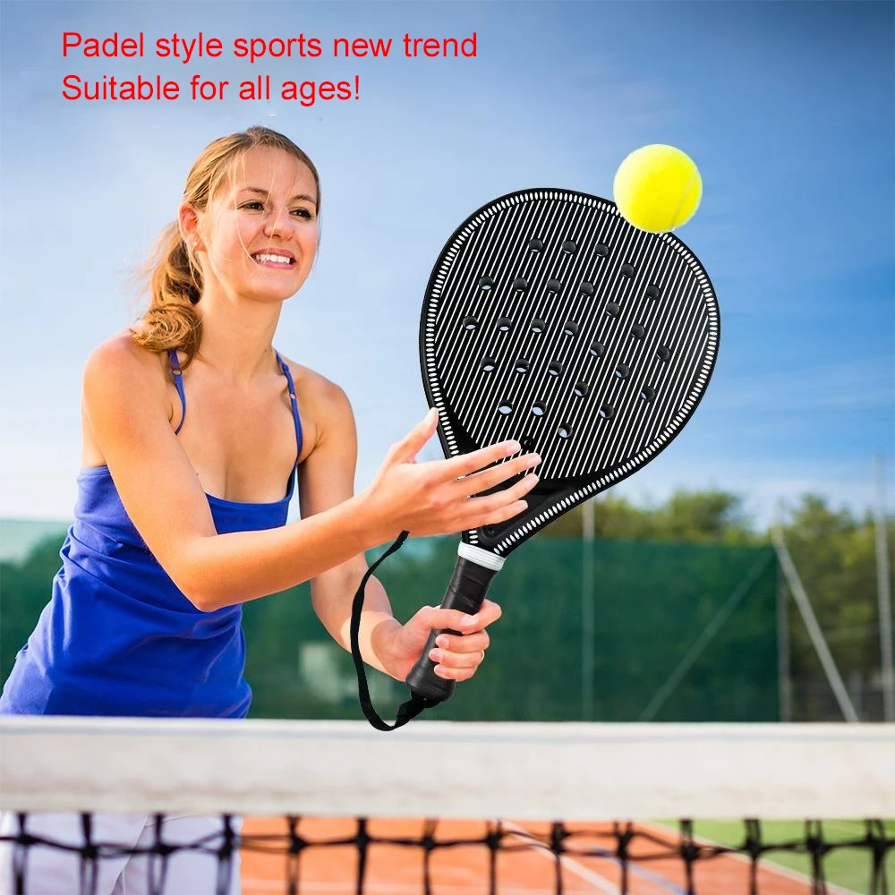 Padel Racket Carbon Fiber Soft EVA Head Memory Flex Foam for Excellent Balance Core Lightweight and Suitable for Beginners