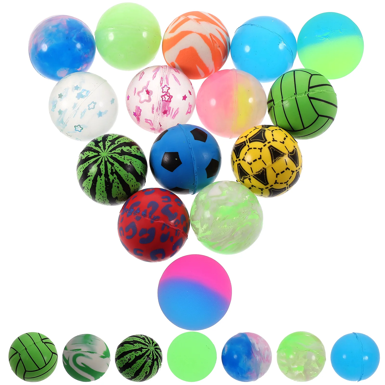 

50 Pcs Bouncy Ball Toy Small Toys for Kids Party Bags Fillers Child