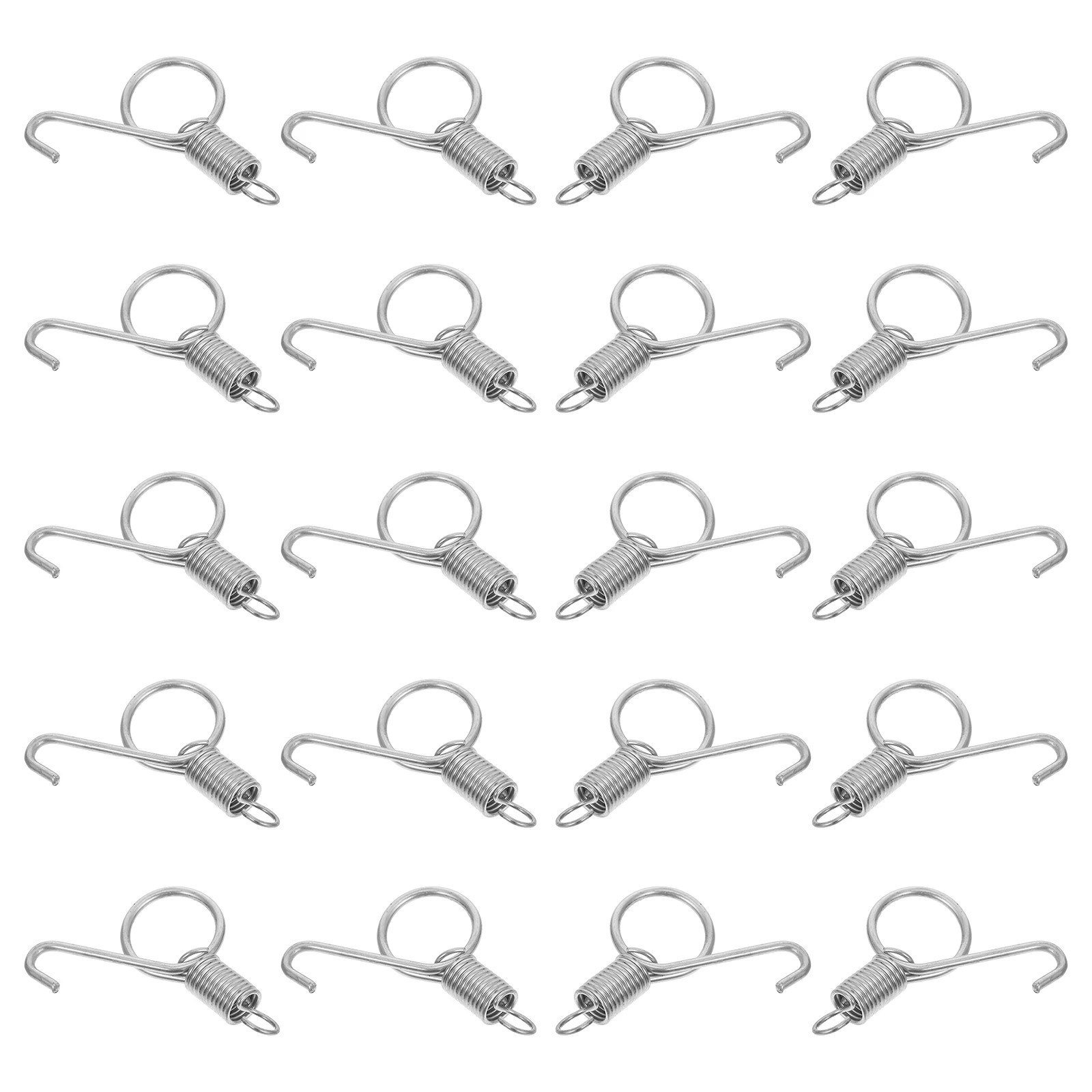 

20Pcs Metal Cage Spring Hooks for Pet Cages Door Hook Latch for Rabbit Dog Bird Crate Cage Spring Hooks