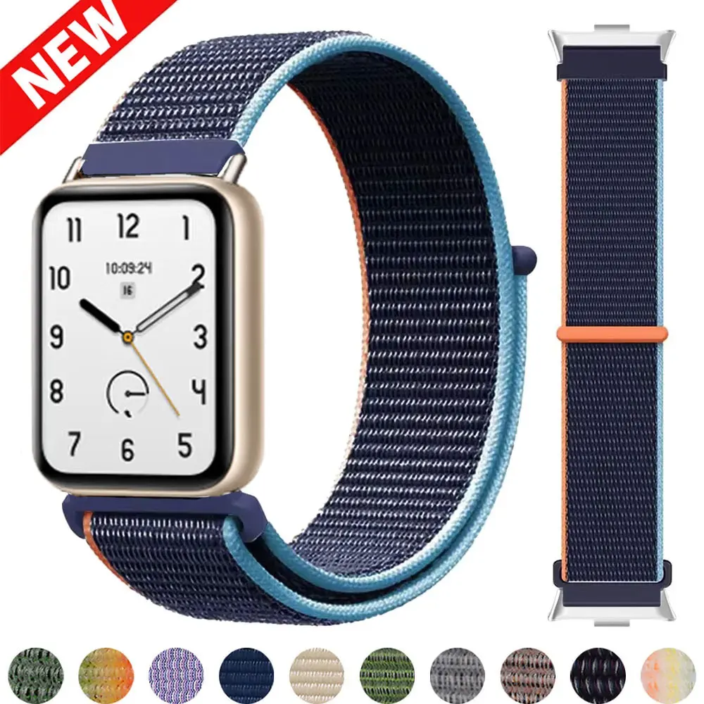 Nylon-Schlaufenarmband für Mi Band 9 Pro 8pro 10pro Sportarmband-Zubehör für Redmi Watch 4 5 6 Band Atmungsaktives Uhrenarmband