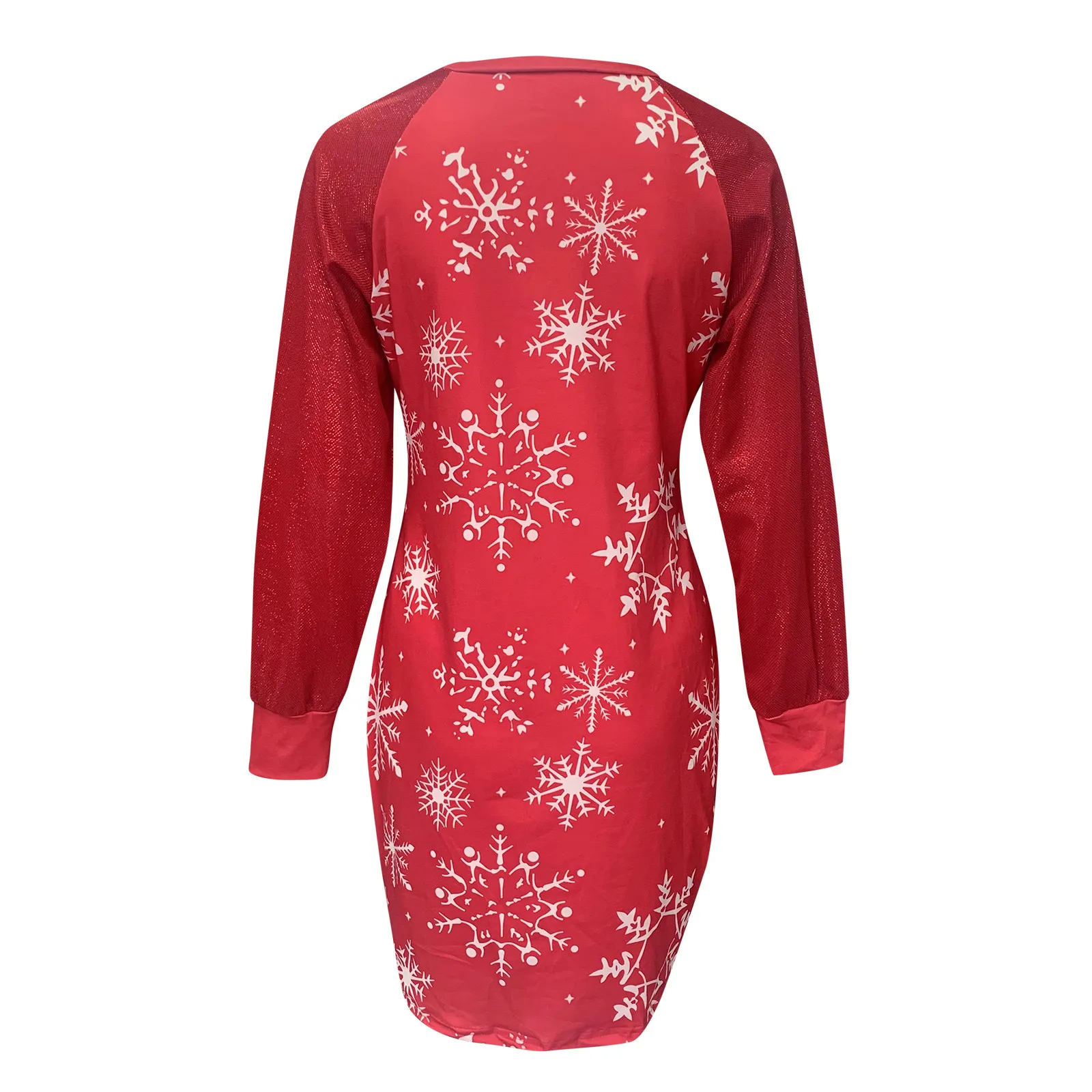 Women Xmas Christmas Elk Dress Long Sleeve O Neck Ladies Jumper Fashion Casual 2023 Winter Autumn Pullover Mini Dress Robe