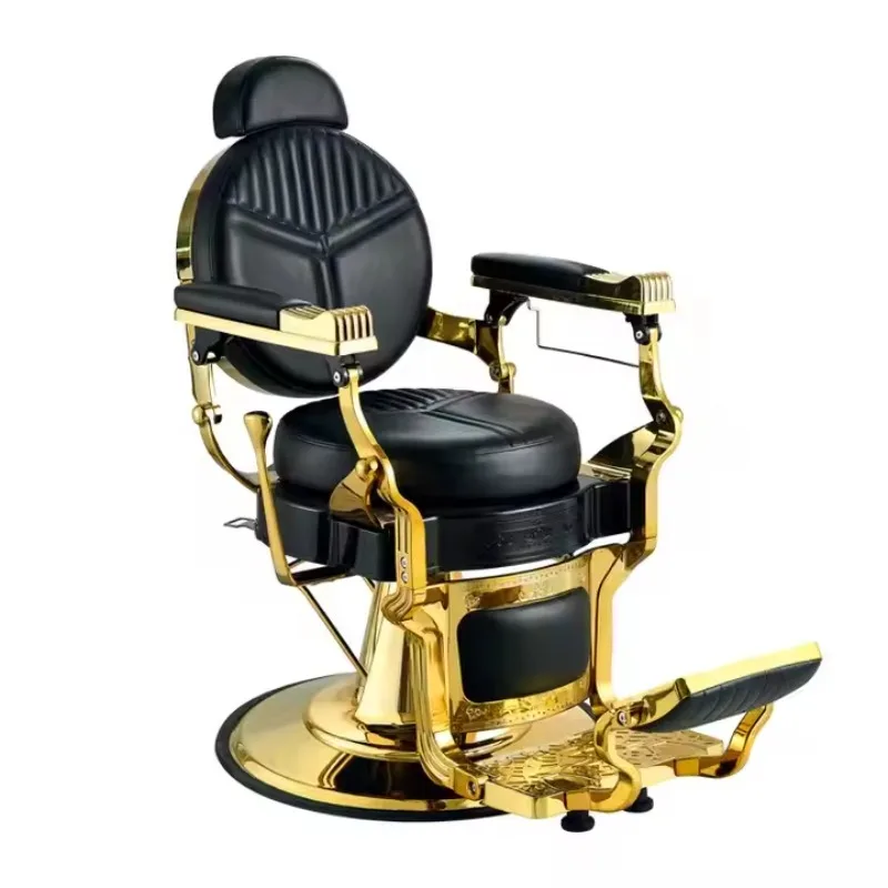 

【Best-selling】Wholesale Price Hair Salon Chair Barber Chair Vintage PVC Leather Salon Furniture Barber Chair