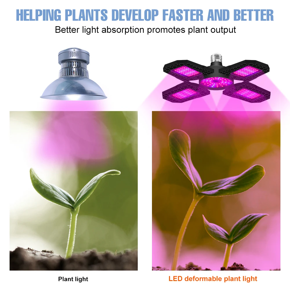 250 واط E27 LED النبات تنمو ضوء الطيف الكامل Phytolamp للداخلية زهرة الخضار الدفيئة خيمة الفاكهة الزراعة المائية