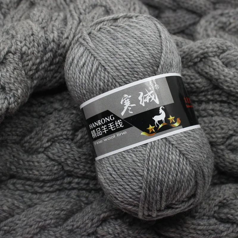 1Pc 100g Wool yarn for hand Knitting Middle thick Crochet Yarn lana thread to knit Sweater Scarf Sweater line crochet shawl hat