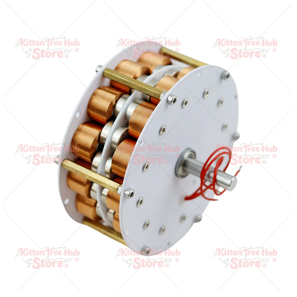 Double Layered Disc Type Iron Core Generator, Miniature 85MM * 41MM High-power 104MM * 41MM Three-phase AC Power Generation