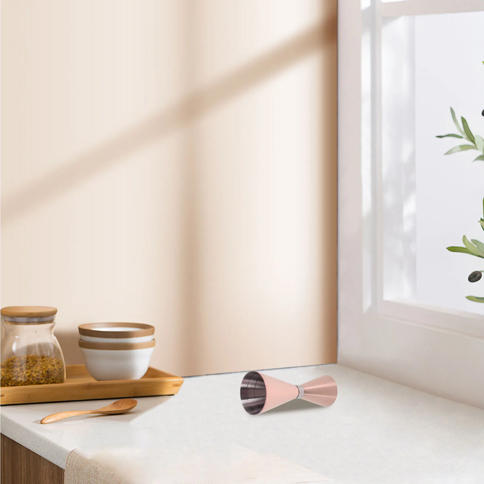 

Stainless Steel Double Cocktail Bartending Tool Japanese Style Shot Measure 30Ml 60Ml Thickened Wall Dual Capacity Measuring Cup