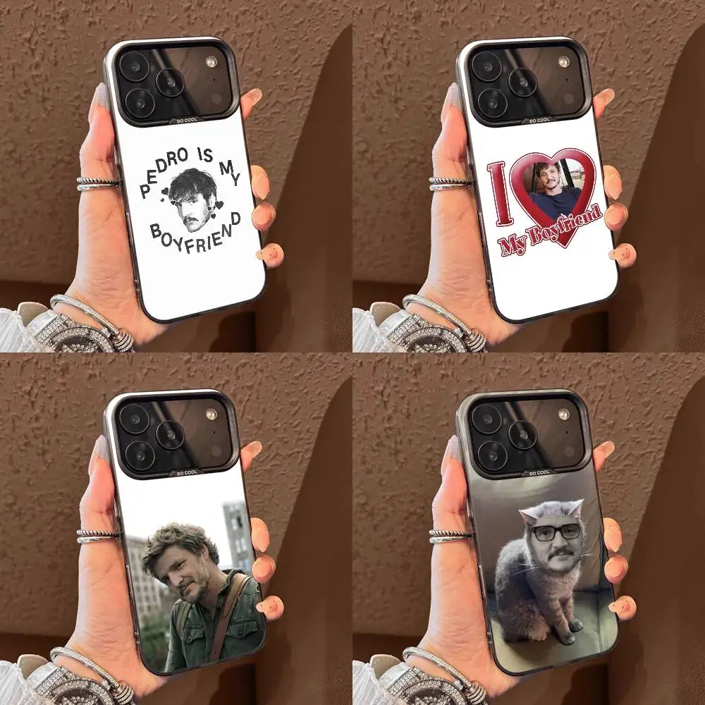 

Actor P-Pedro Pascal Phone Case For iPhone 15,17,11,14,13,16,12,E,Max,Plus,Air,Pro,Mini Black Matte Cover