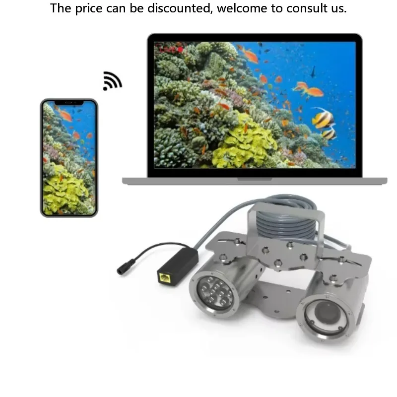 

Barlus IP68 Waterproof White Light+infrared Network Camera For Marine Biology Research And Fishing