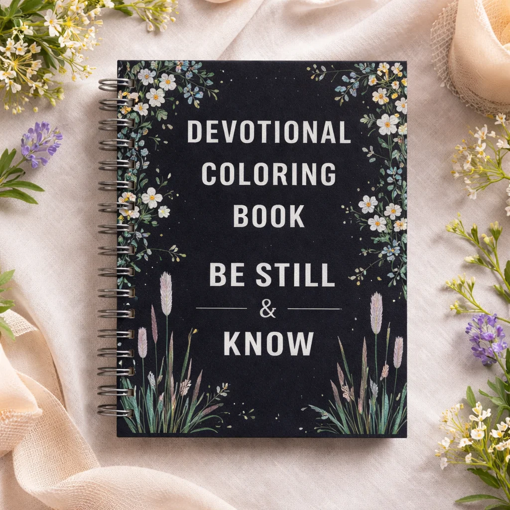 Adult Devotional Coloring Book Be Still Christian Stress Relief Meditation Artistic Inspiration Spiritual Journey