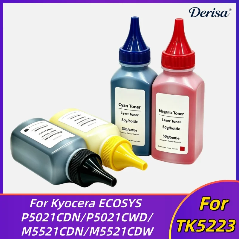 TK-5223 Toner Powder Compatible For for Kyocera ECOSYS P5021cdn P5021cdw M5521cdn M5521cdw Color Toner