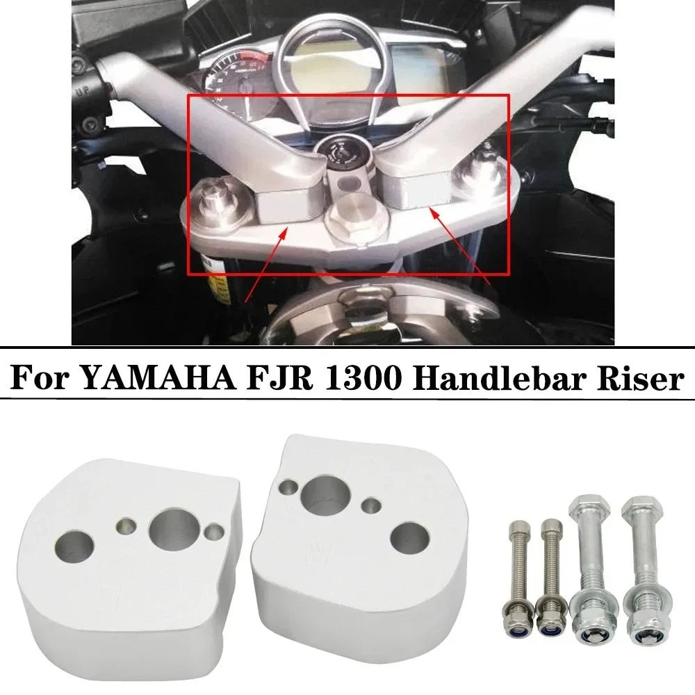 

For Yamaha FJR1300 FJR 1300 Motorcycle Accessories Handlebar Riser Clamp Mount Handlebar Riser 2006 - 2020