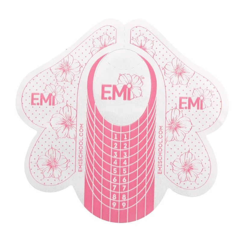 100 stuks professionele nagelvorm polish kunstnagels tips verlenging schimmel stickers kunst gids schimmel manicure stencil tool