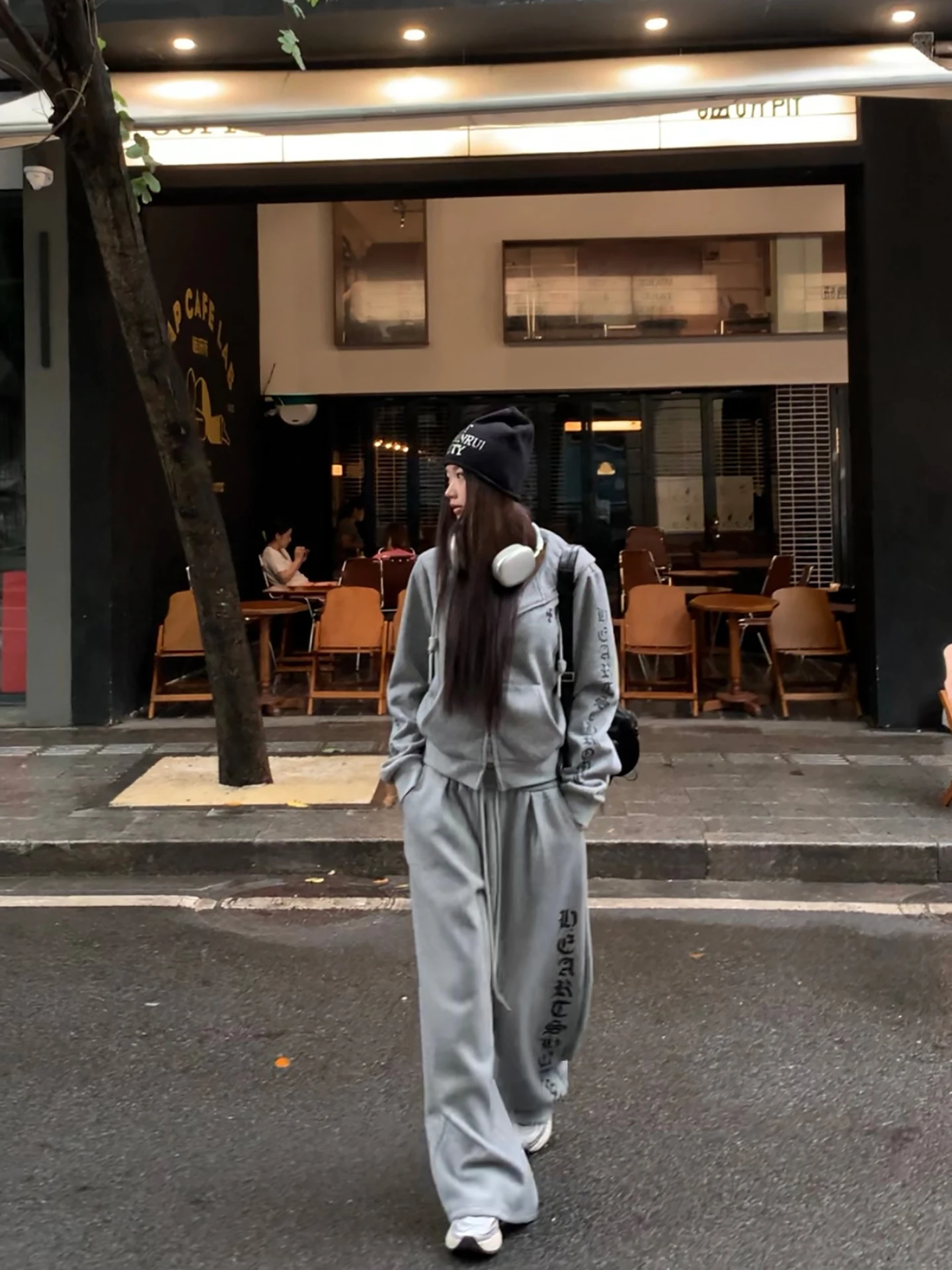 

Fce Lined Hooded Jaet Women's ey ort Coat Commute Sle Cotton Polyester Blend Warmth Women's Faion Winter 2025