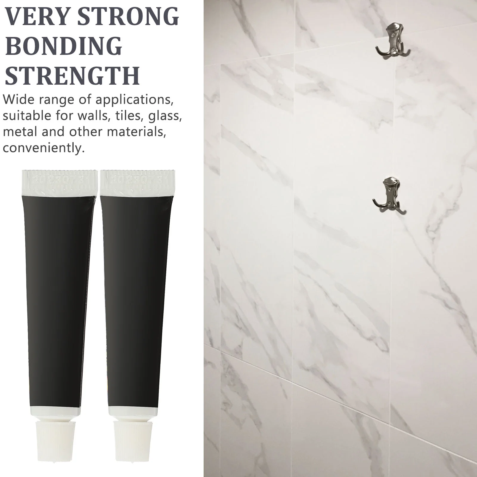 20 قطعة غراء لاصق قوي للغاية خالي من الأظافر لتقوم بها بنفسك سيراميك معدني عالمي سريع الترابط مانع التسرب الهيكلي